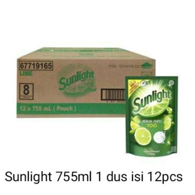 SABUN SUNLIGHT 755ML 1 DUS ISI 12 PCS