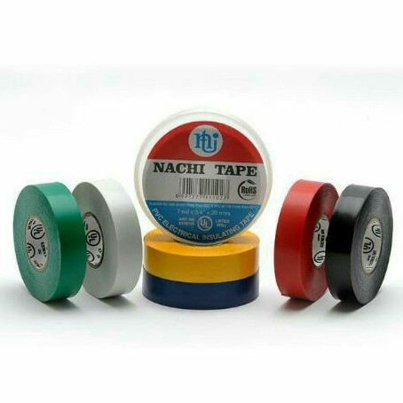 

ISOLASI TAPE NACHI 3/4" 20 METER WARNA