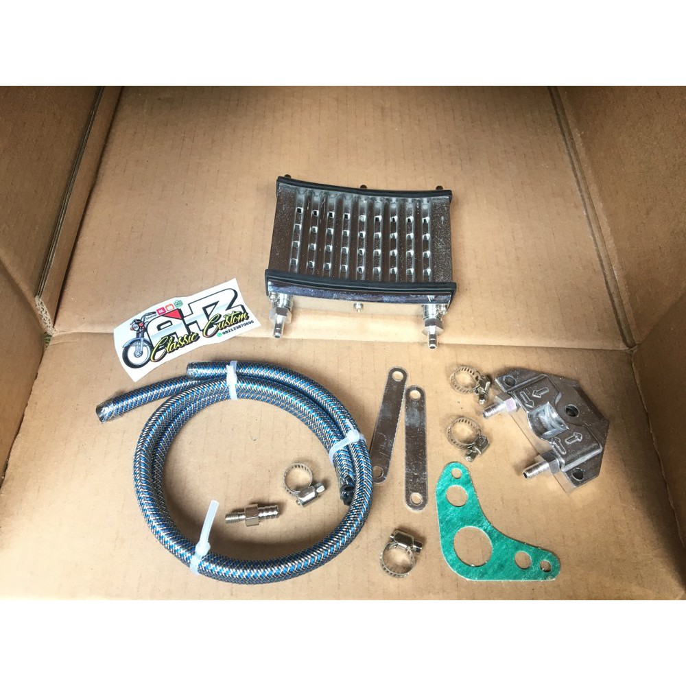 BARU oil cooler radiator racing tad silver import universal