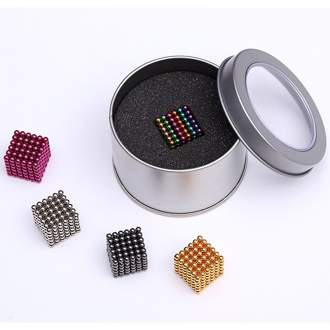 Mainan Magnetik Force Magic Cube Bucky Ball Multi Warna 216 pcs 3 mm