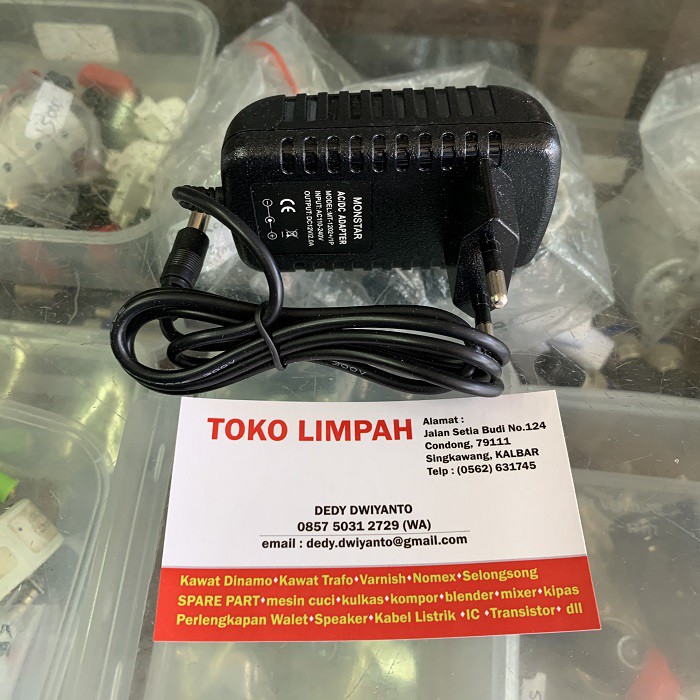 Adaptor 2a 12v Colok Power 2 Ampere 12 Volt