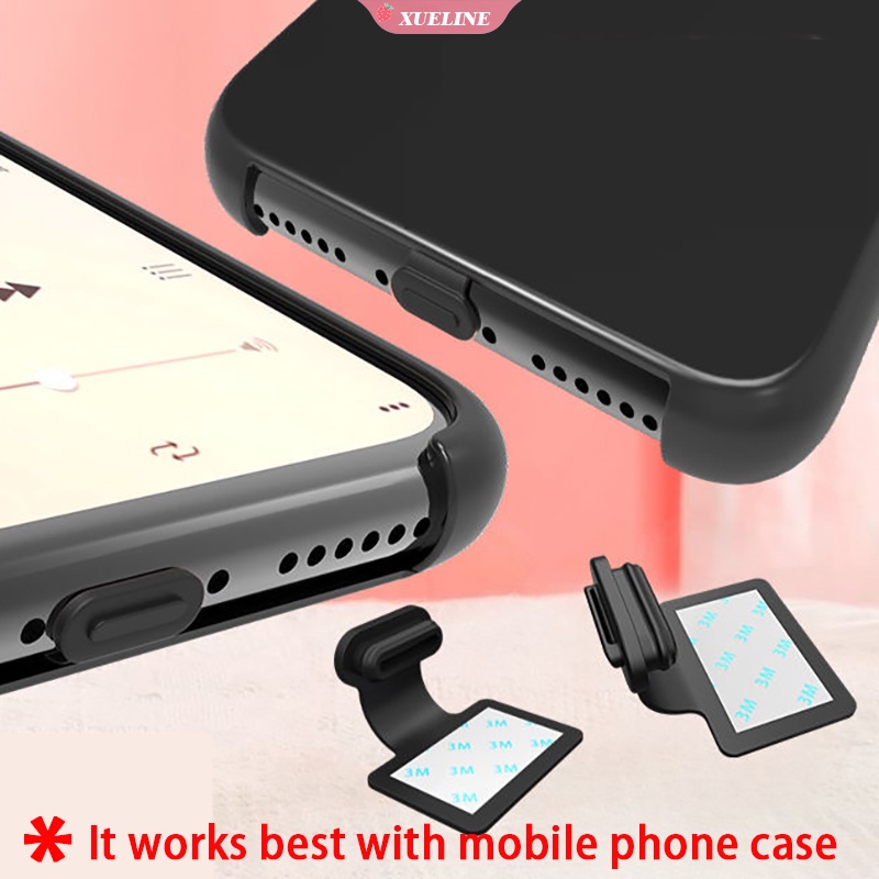 Plug Charger Port Micro USB Tipe C Anti Hilang / Debu Bahan Silikon Untuk Apple Android
