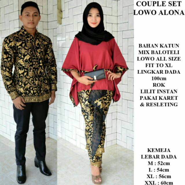Couple sarimbit batik r&b lowo alona prada