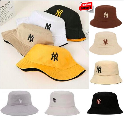 Bucket Hat Bordir New York / NY Unisex Kualitas Premium Remaja Dewasa