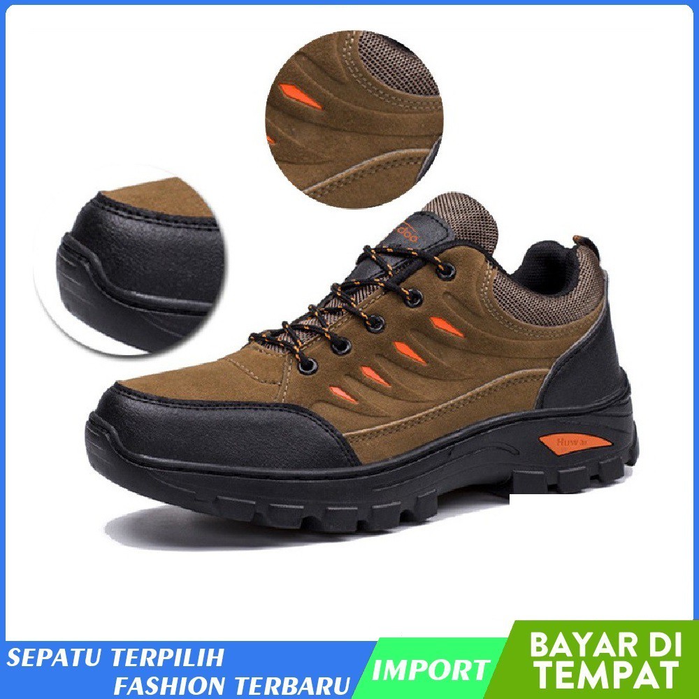 Toread Sepatu Hiking Olah Raga Pria Tahan Air Luar Ruangan Non-Slip Panjat Tebing Shoes SP101-A