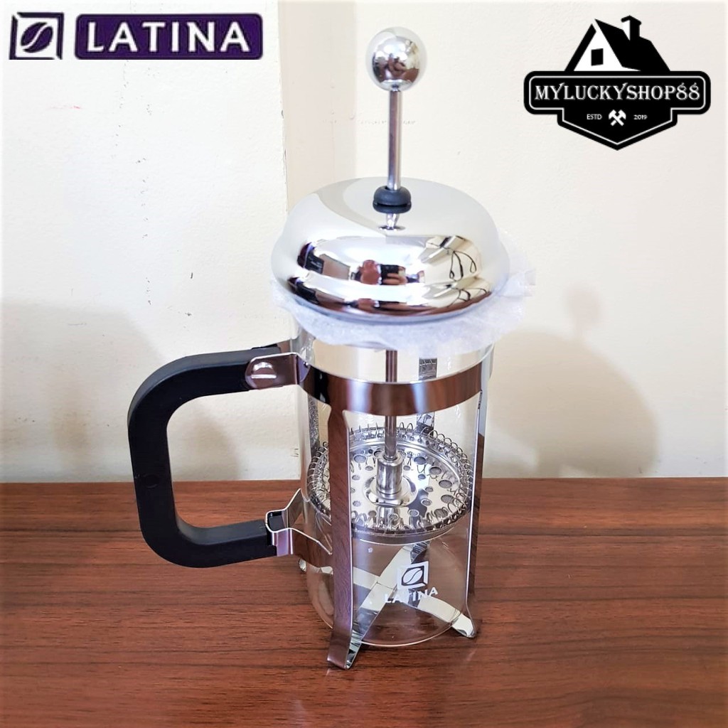 Latina Bernoulli French Press FPS-350ST 350cc Coffee Borosilicate Glass