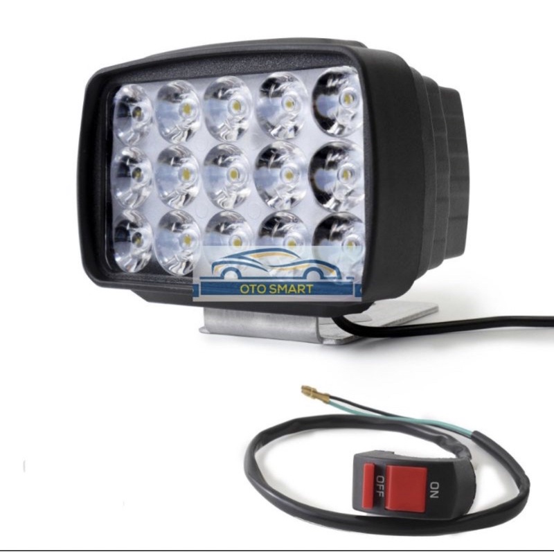 Lampu Tembak Sorot LED Motor Work Light Cree 15 mata /15LED 12VOLT