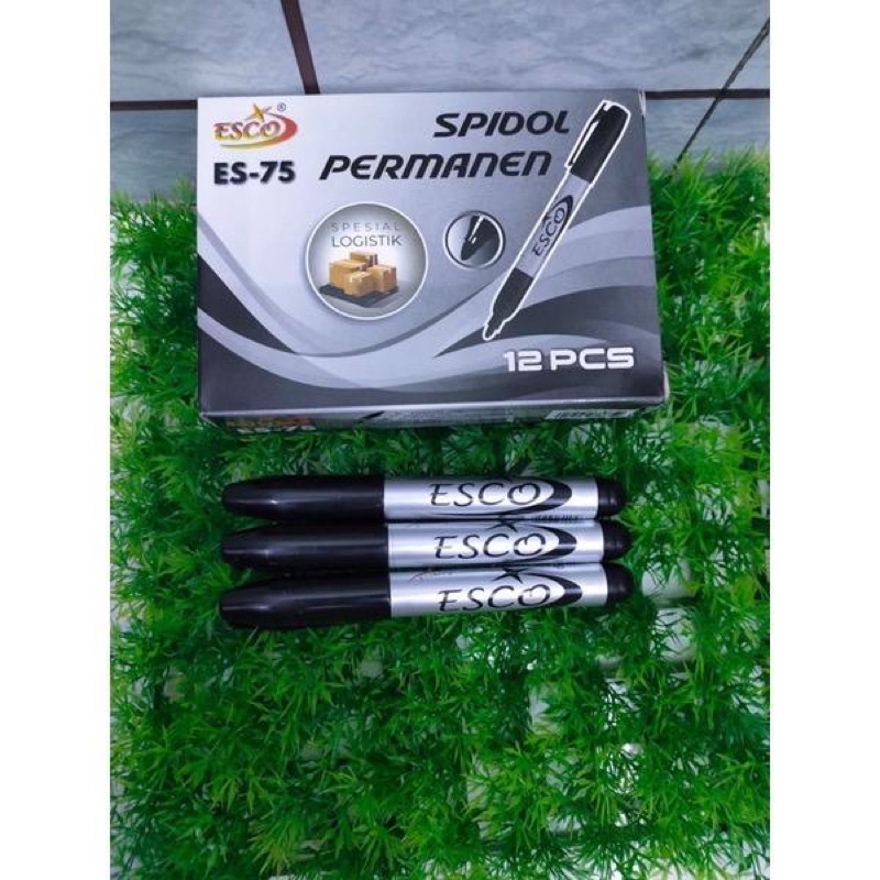 

Spidol Hitam Permanent ESCO, Spidol Permanen Marker ES 75
