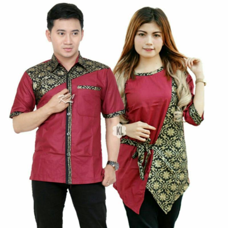COUPLE BATIK KOMBINASI | COUPLE BATIK TERBARU | Couple Natal