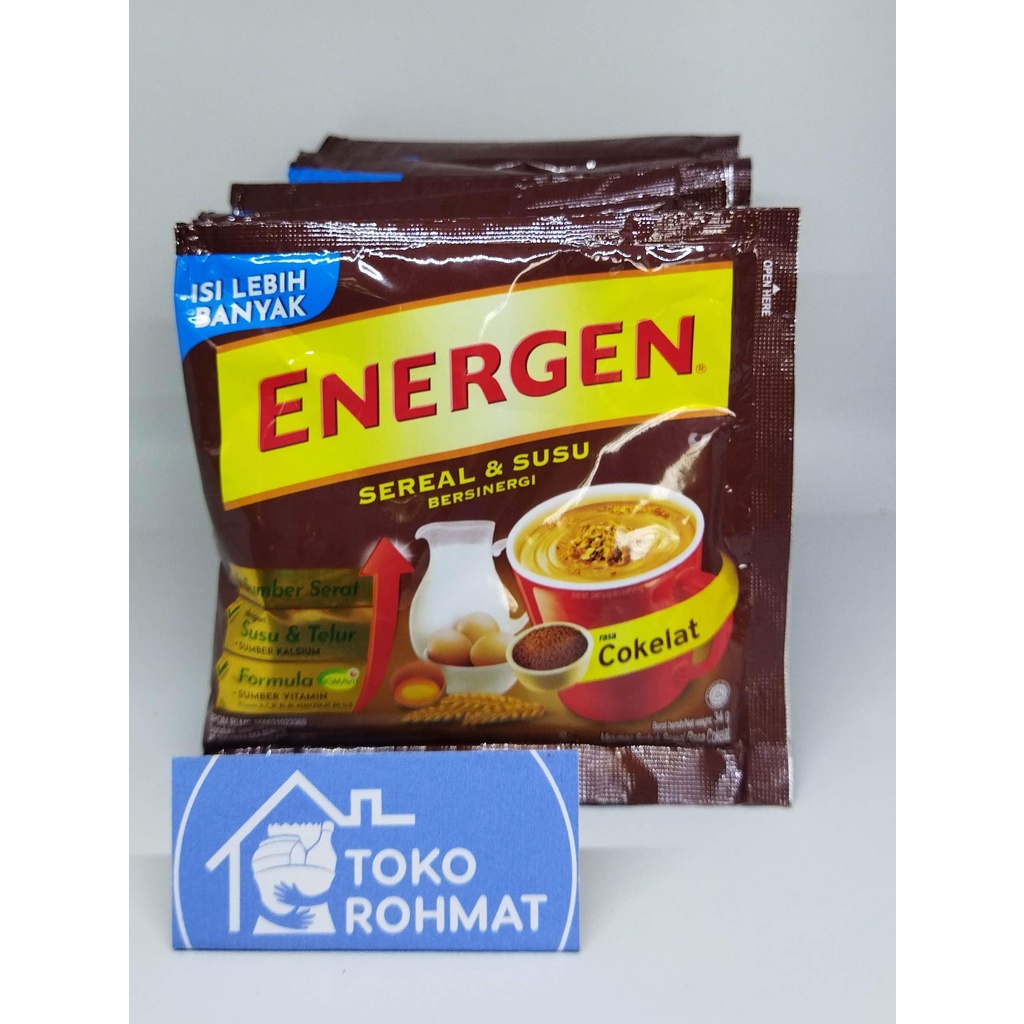 

Energen Coklat Vanila Kacang Hijau 34g (10 Sachet)