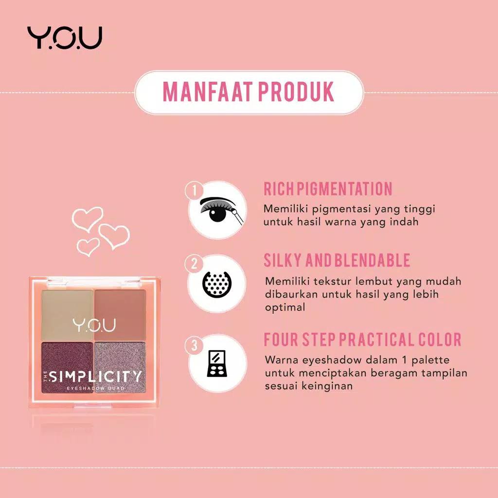 YOU The Simplicity Eyeshadow Quad Resmi Original