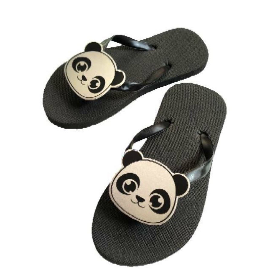 Sandal Jepit wanita sendal korea motif panda