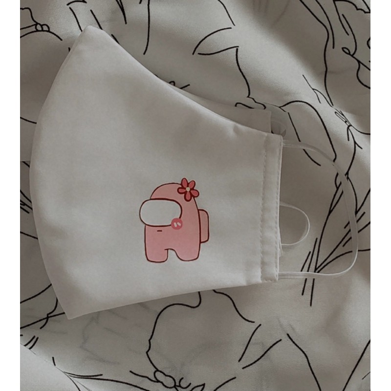 Masker Among us pink