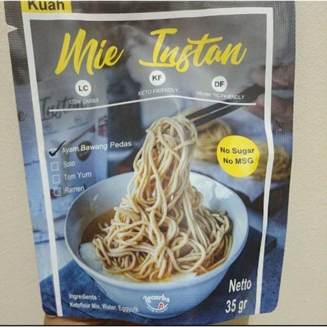 

Mie instan keto varian kuah bawang pedas