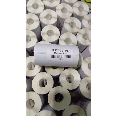 

kertas stiker cetak resi shopee dll 58 mm