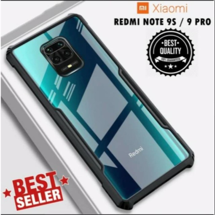 Redmi Note 9 9s 9 11 Pro 4G 5G hardcase two tone anti crack crystal hard soft case casing