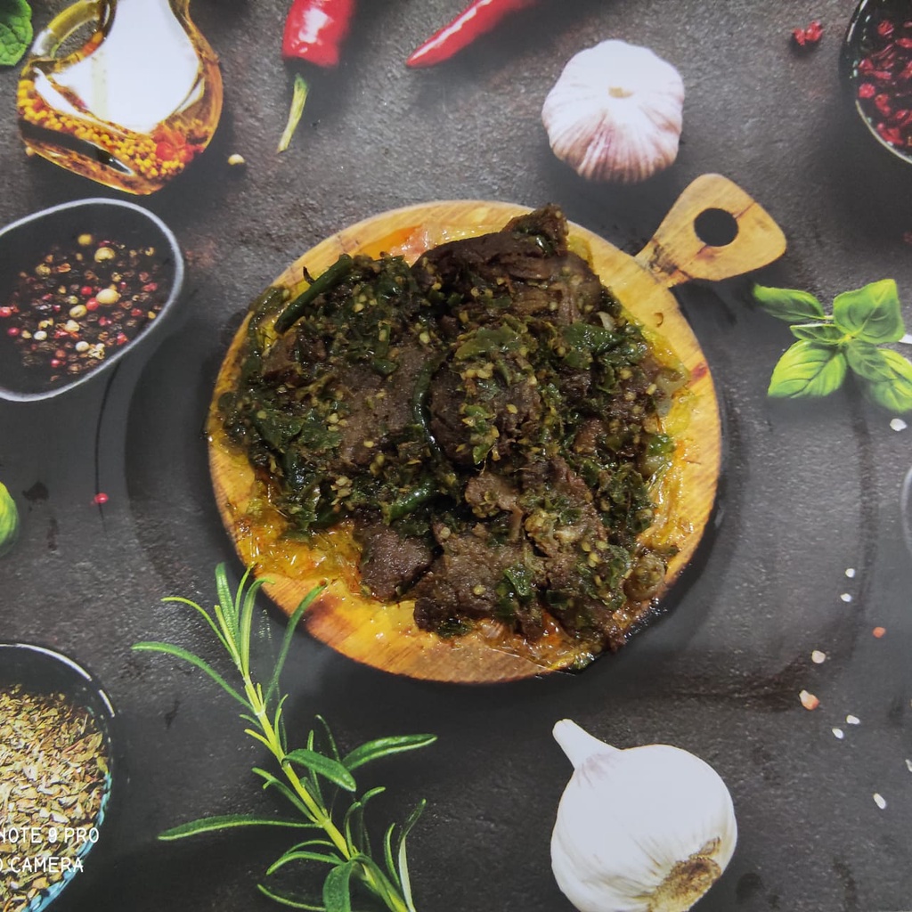 

Makanan Siap Saji Dendeng Batokok Cabai Hijau 1 Kg