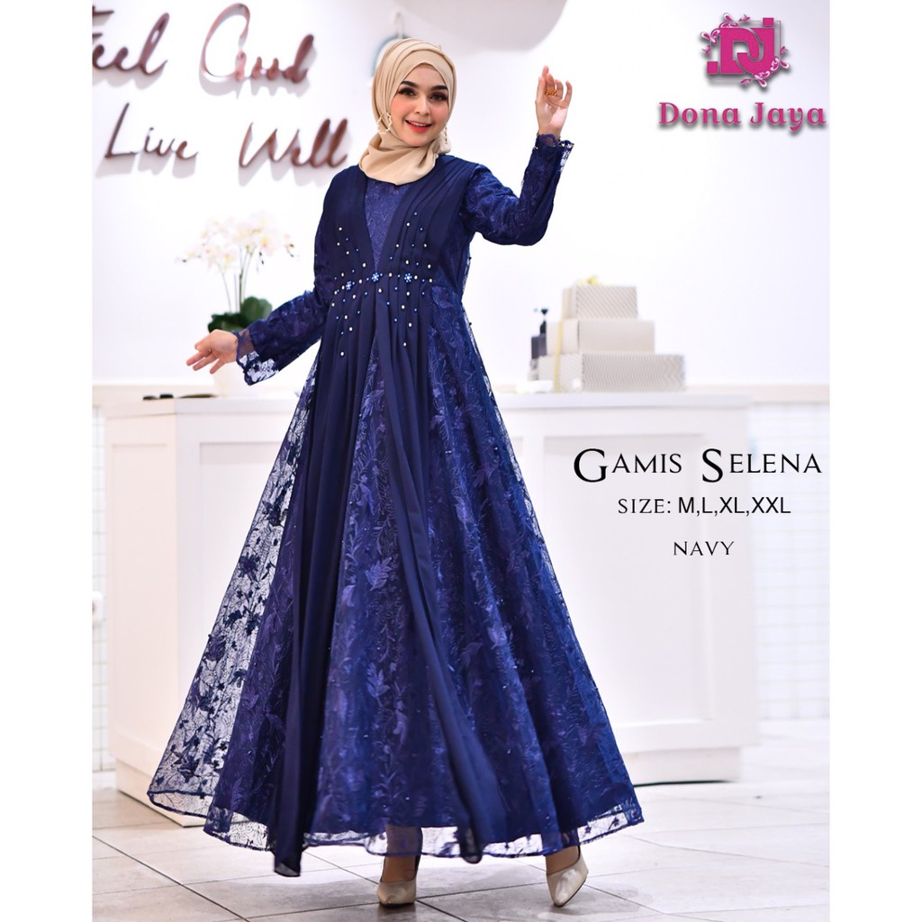 Gamis Sandrina / Gamis Pesta Mewah /Gamis Kebaya Modern Tulle / Kebaya Gamis Pesta / Kebaya Muslimah