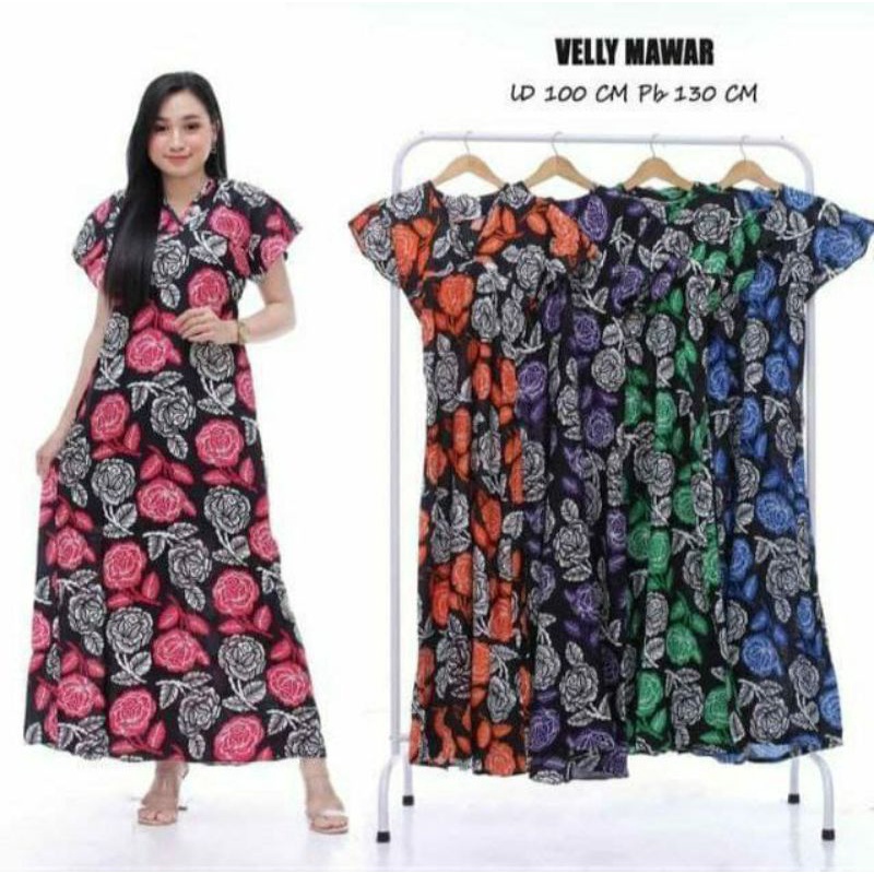 DASTER VELLY LD 100-110 BAHAN RAYON SANTUNG BERKUALITAS.