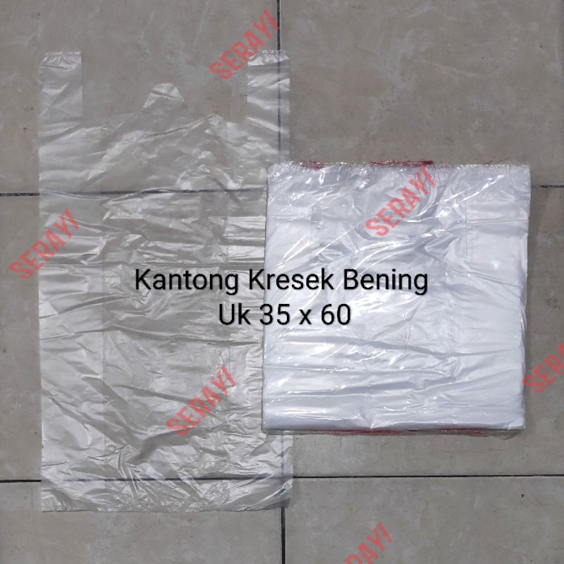 HD Bening 35, Kantong Kresek Bening Uk 35, Plastik Bening Diana