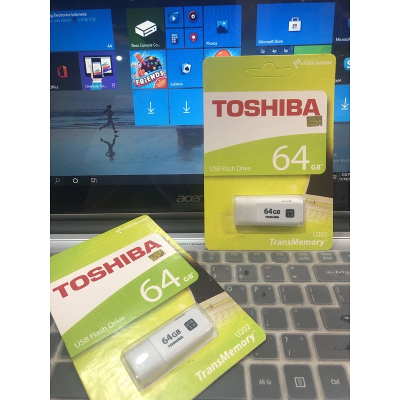 FLASHDISK TOSHIBA 64GB U202 / Flashdisk Toshiba Non Ori