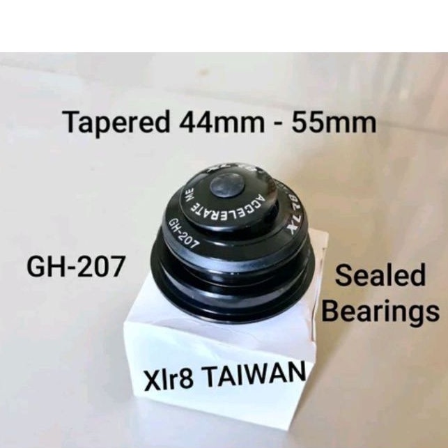 Headset Tapered XLR8 GH-207. sealed bearing diameter 44 mm to 55 mm headset sepeda komponen