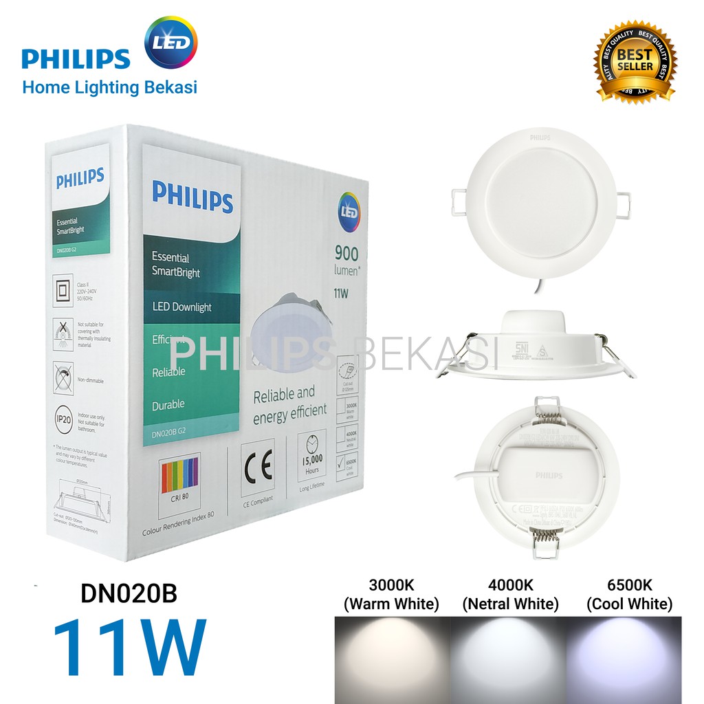 Jual Lampu Downlight Philips 11 Watt LED DN020B | Shopee Indonesia