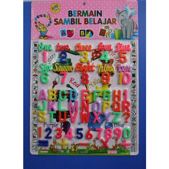 Mainan edukasi ABC 123 alfabet angka baca huruf alphabeth plastik letters numbers| Mainan Sensori Anak