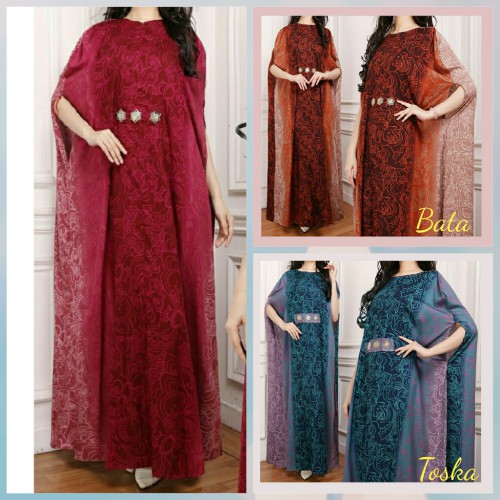 BAJU GAMIS IBU DAN ANAK baju muslim gamis kaftan lisa marun toska coklat bata jumbo tk SIZE KEKINIAN