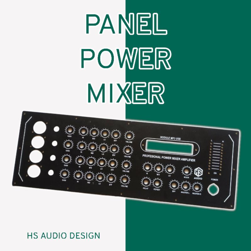 PANEL POWER MIXER 4 CH