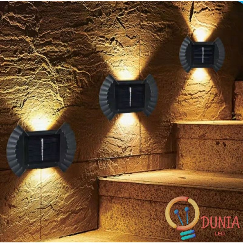 Lampu Dinding Solar Tenaga Surya 2 Arah / Solar Energy Wall Lamp Type JJ 01