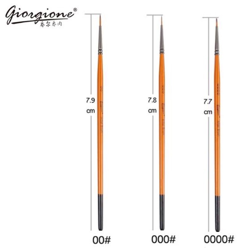 

Giorgione Artist Brush Round G-1010 0000 / 000 / 00 / 0 / 1 Kuas Lukis