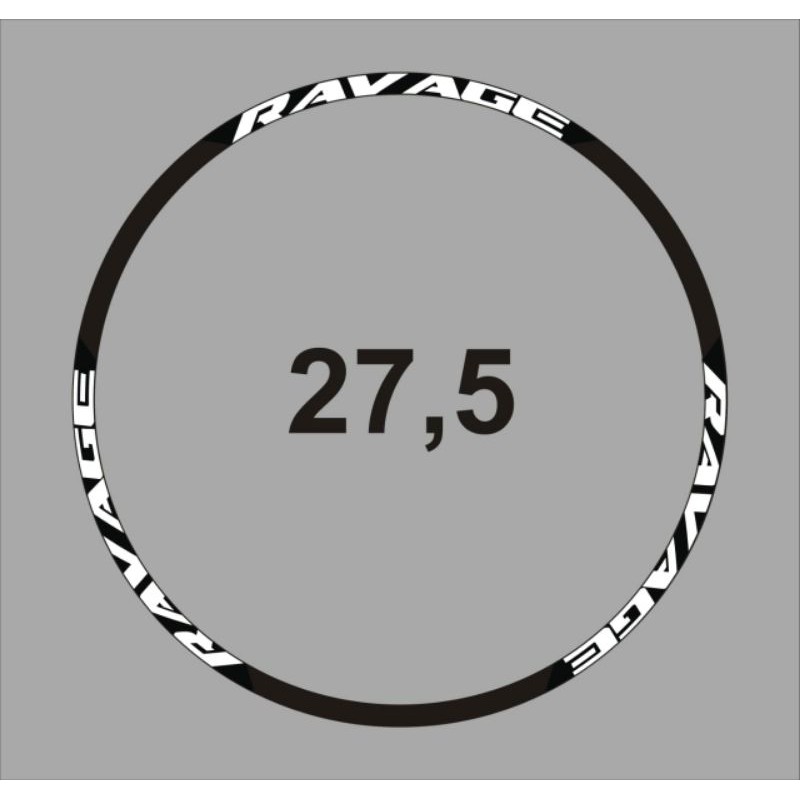 stiker decal velg rim sepeda MTB Thrill ravage