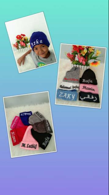 Bikin nama dikupluk anak bahan spandek/request nama sendiri