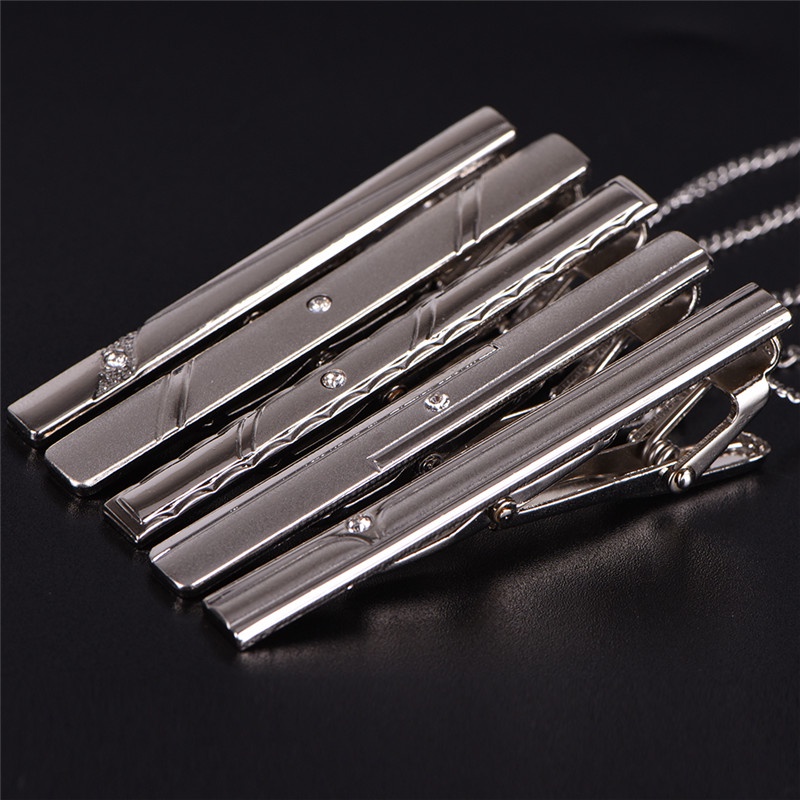 Dasi Bahan Stainless Steel Warna Silver Untuk Pria