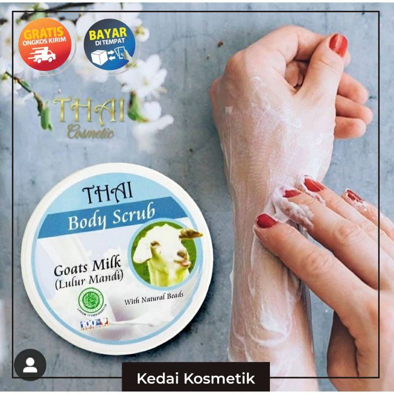 (ACEH) THAI BODY SCRUB GOATS MILK LULUR MANDI SUSU KAMBING