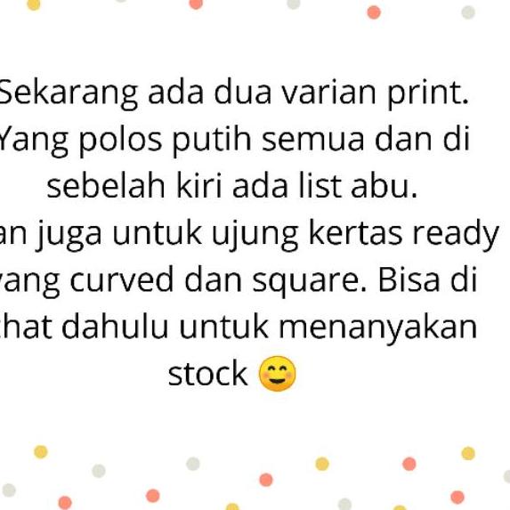 

[KODE PRODUK WM9TF6954] [100GSM HVS]Loose Leaf Isi Binder A5 dan B5 Dot/Grid