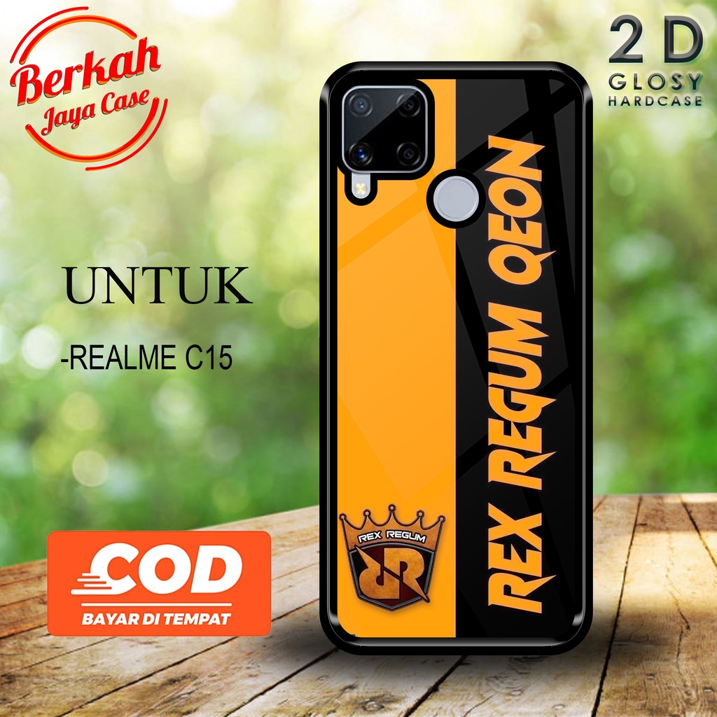 Case REALME C15 Motif RRQ Casing Hardcase Berkah jaya case Berkah Casing Berkah Case Glossy Case Ter