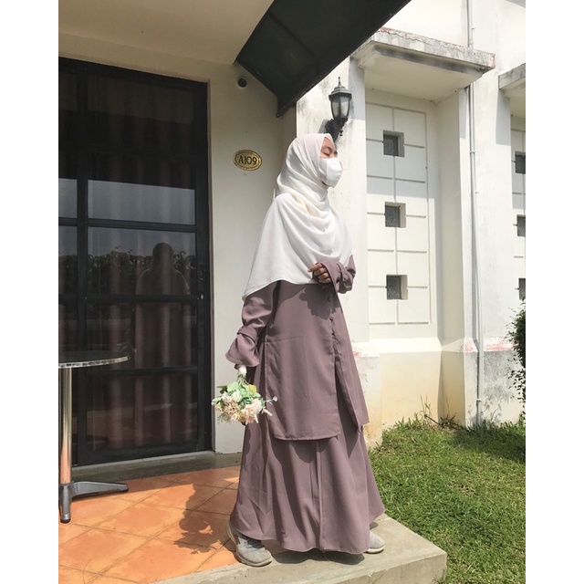Aliyah gamis one set tunic rok