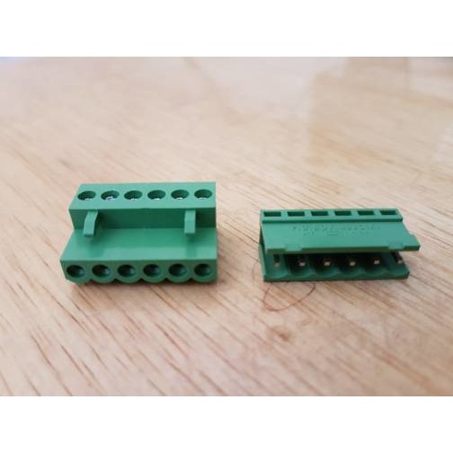 konektor green HT3.96mm 6p lurus terminal block connector HT 396 pair 6pin 6 pin Blok 3.96mm 3.96 mm