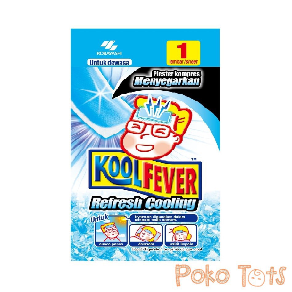 Koolfever Dewasa Plester Kompres Demam Untuk Dewasa Kobayashi Kool Fever