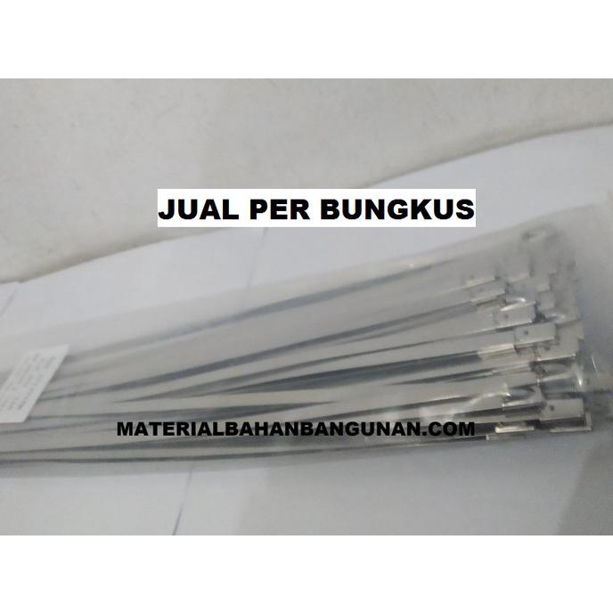 

Cable Ties Stainless 4.6 x 450 mm Tali Tis Anti Karat Band It 100 buah
