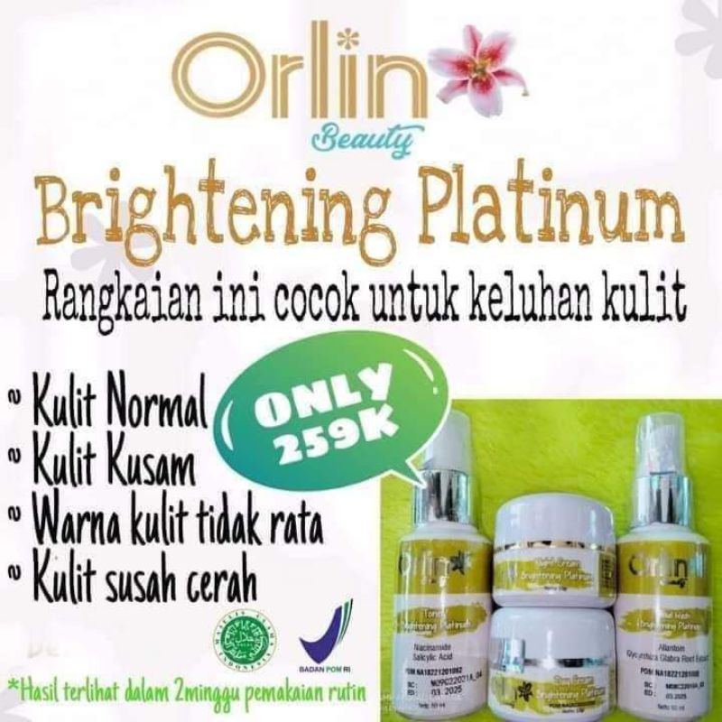 whitening crim pemutih kulit normal/paket whitening orlinbeauty
