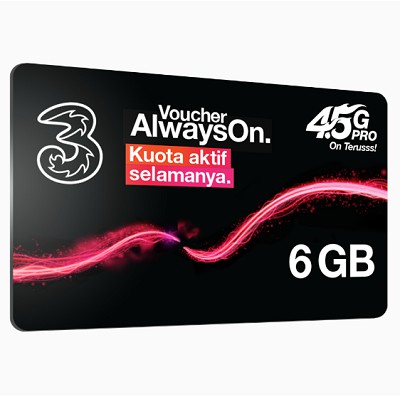 Voucher Tri Aon 6 Gb Branch Purwokerto