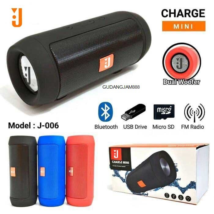 Jual Speaker Bluetooth Portable Mini J006 / Speaker Musicbox CHARGE MINI J006