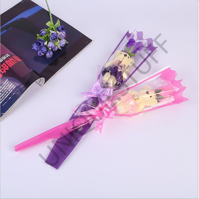 Mini artificial hand bouquet dengan boneka buket bunga boneka