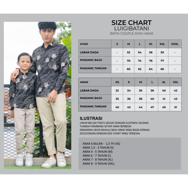 Kemeja Batik Anak Slimfit Motif Casual Warna Abu Abu dan Biru Abu