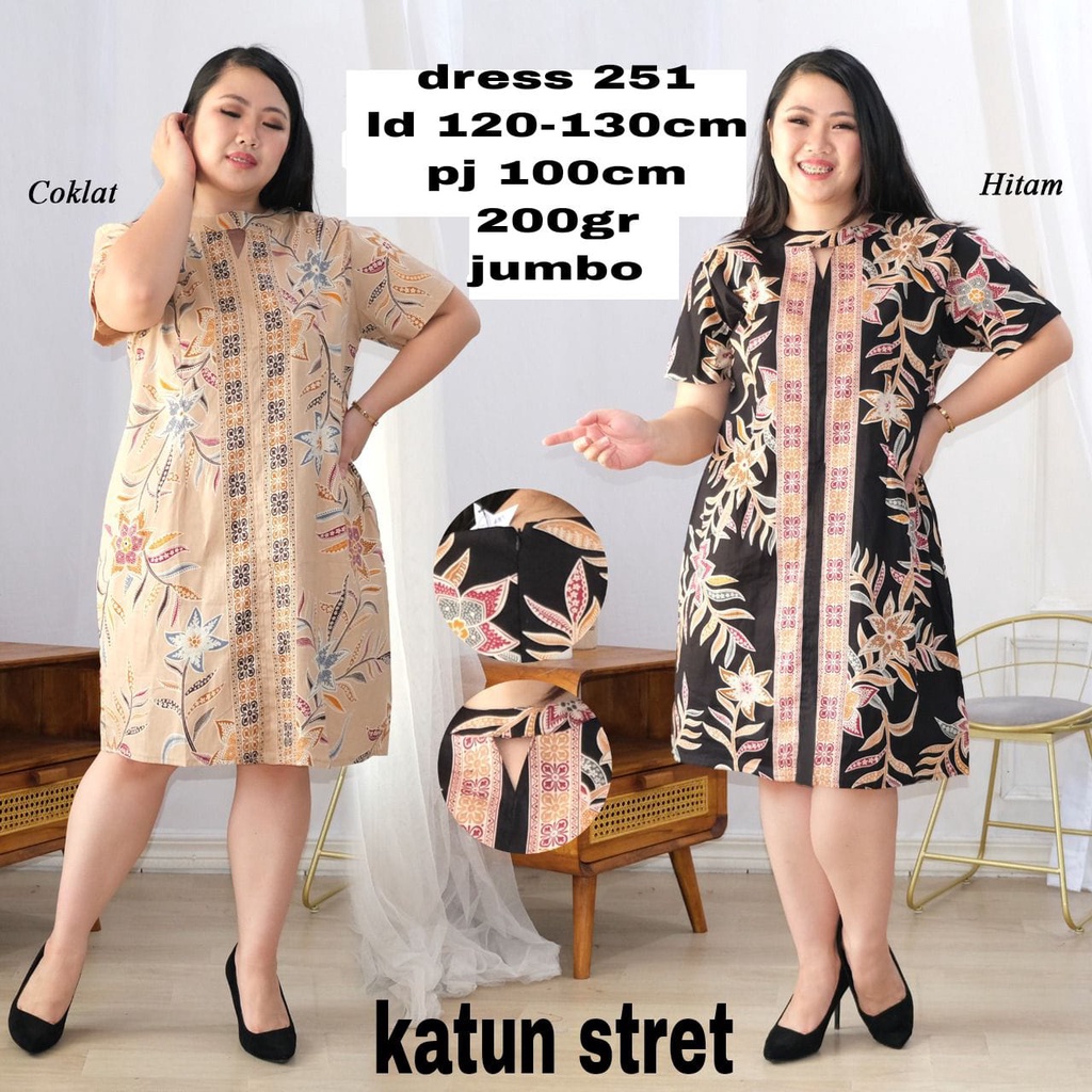 DRESS  BATIK MODERN/ GAUN TERUSAN WANITA/BATIK  KERJA KANTOR PROMO TERMURAH/ BAJU ETNIK CEWEK/DRESS 