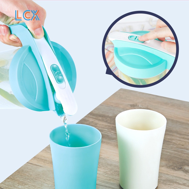 LCX TEKO GELAS SET PLASTIK 5 IN 1 PLASTIK Air Teh Kopi Wadah Jerami BPA Free VS-29