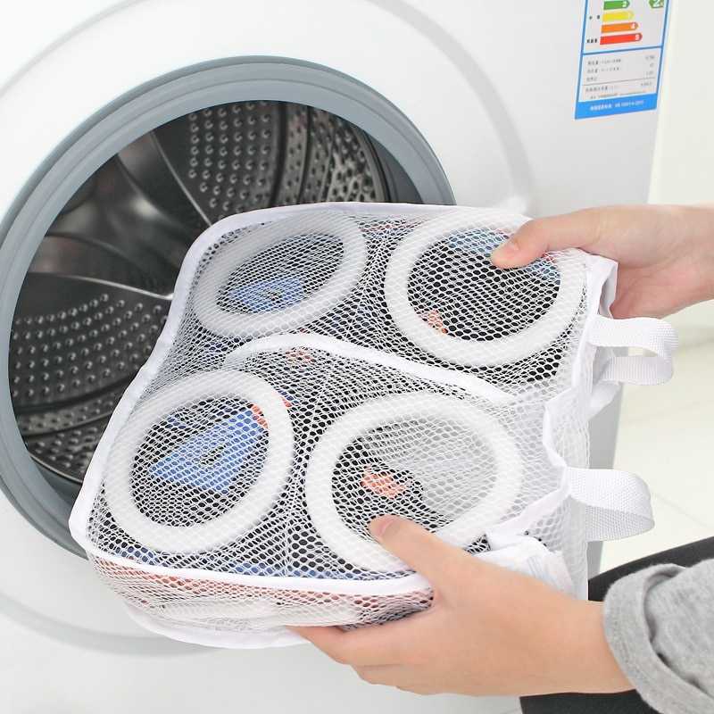 Kantong Mesin Cuci Untuk Sepatu Laundry Shoes Washing Mesh Bag || Perlengkapan Rumah Organizer Tas Keranjang Barang Unik Murah Lucu - 62319